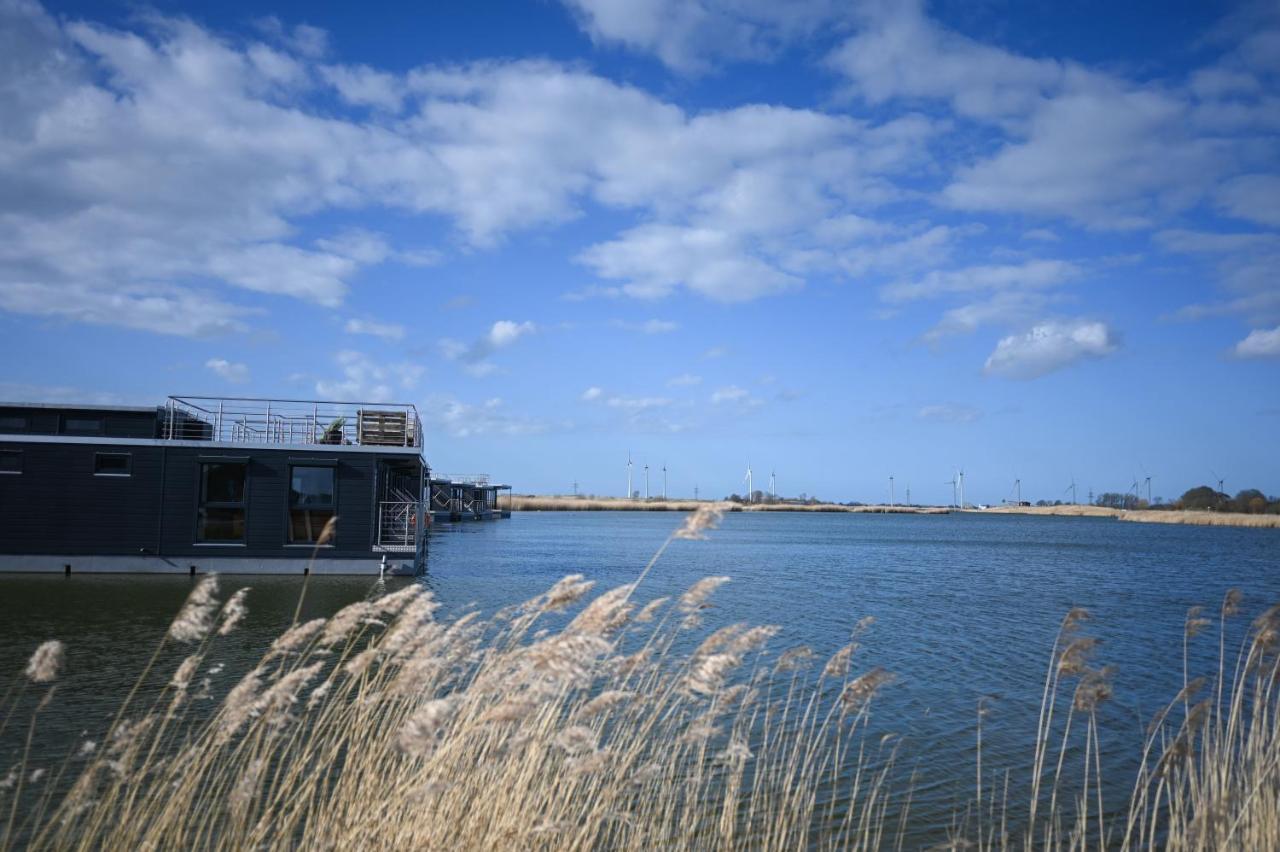 Hausboot Kajuete Am Nixensteg Am Wangermeer Mit Hund 쉴리그 외부 사진